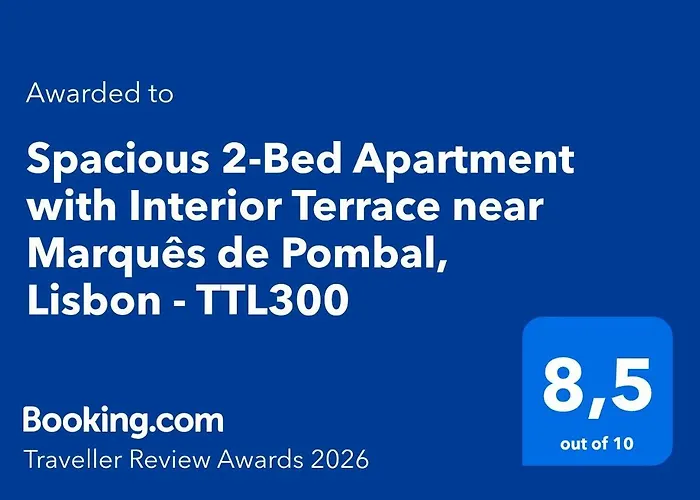 Lejlighed Spacious 2-bed With Interior Terrace Near Marques De Pombal, - Ttl300 Lisboa